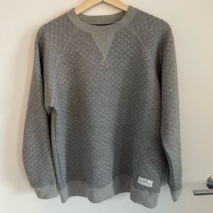 Quilter grey crew sweatshirt